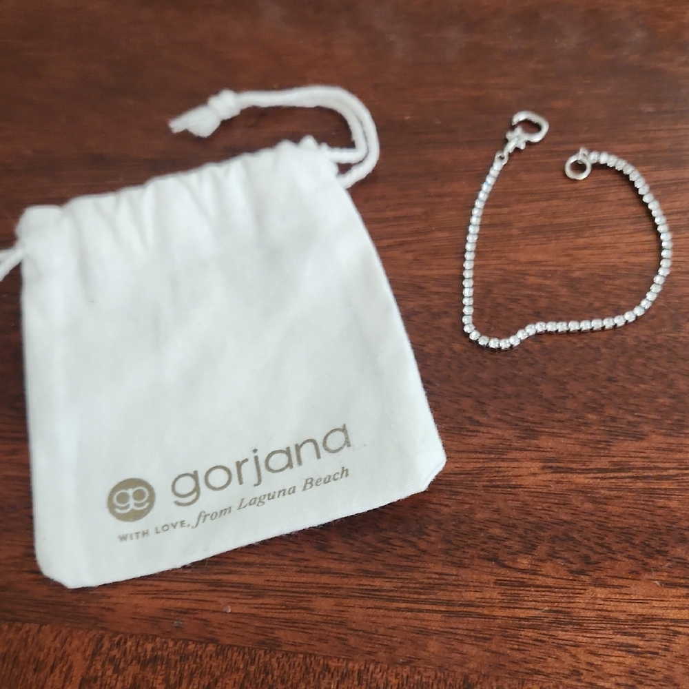 Gorjana LEXI SILVER CRYSTAL GEM BRACELET